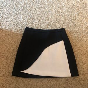 BCBG Maxazria black and white skirt